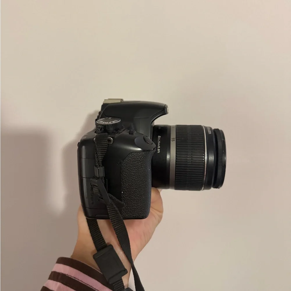 Canon Black Digital Camera with Strap